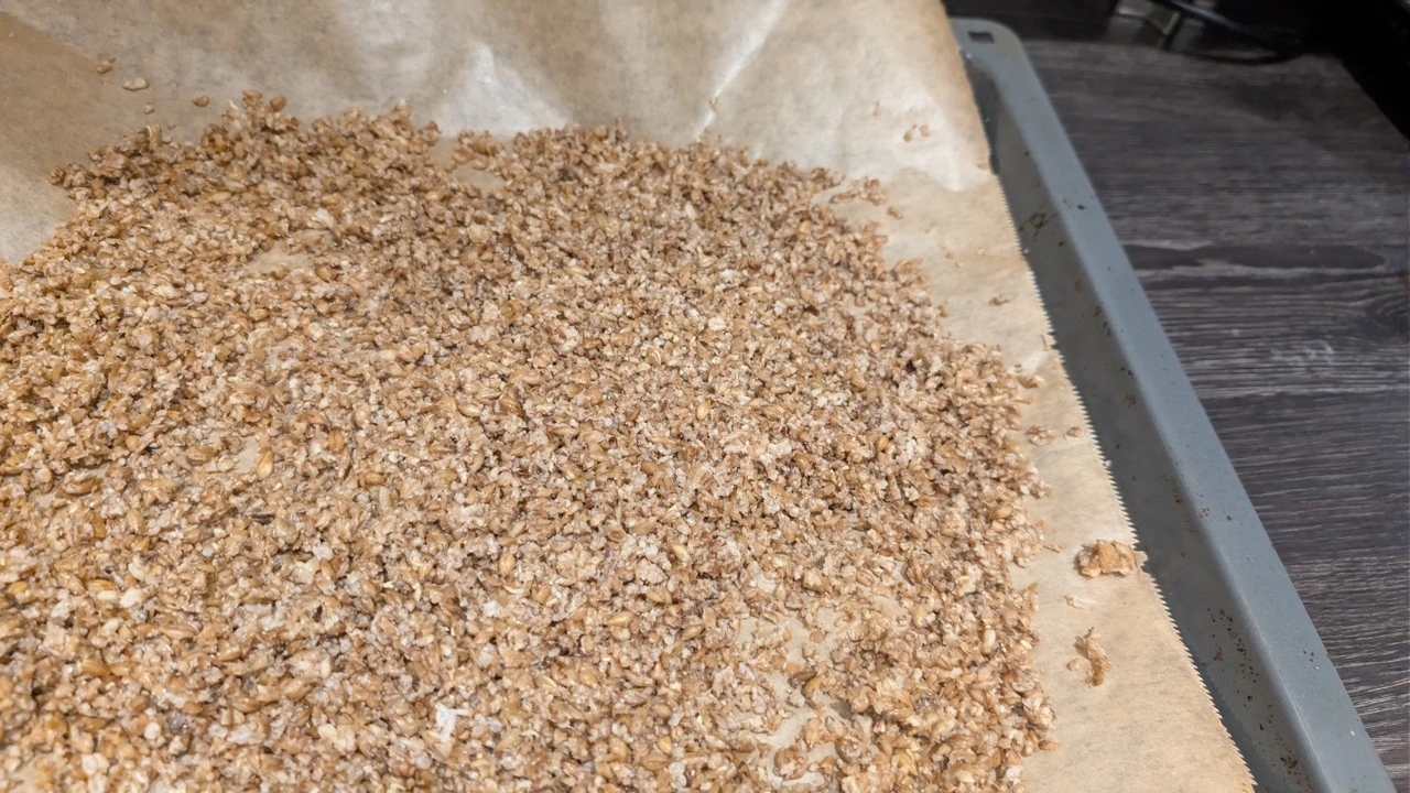Die Treber auf dem Backblech
